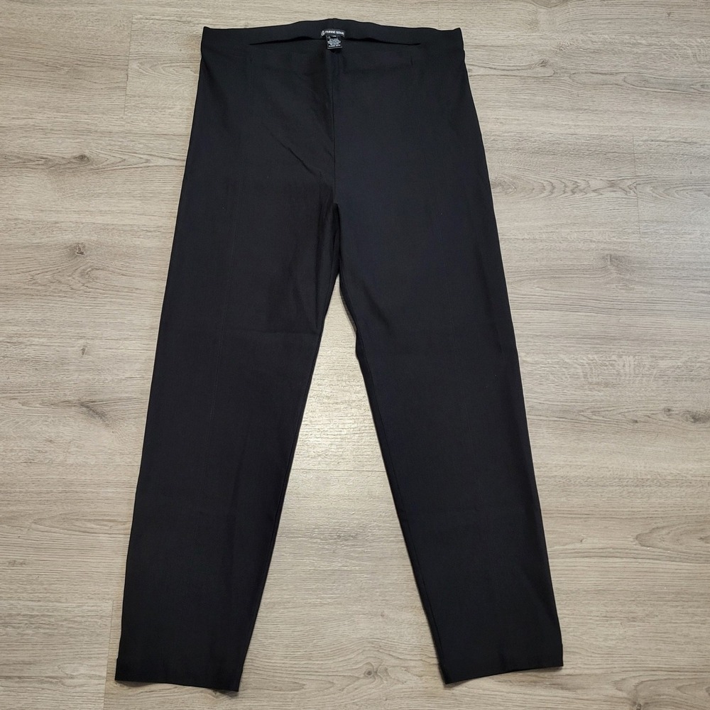 FRANNE GOLDE Black Classic 28 Fit Stretch Dress Pants Fitted Women's Size 20